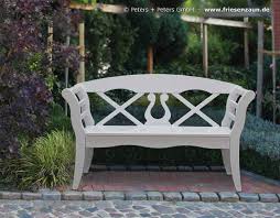 22 creative diy bench ideas to add to your garden this year. Wooden Garden Benches And Garden Furniture Painted White In A Traditional German Island Way 25 Years Quarantee