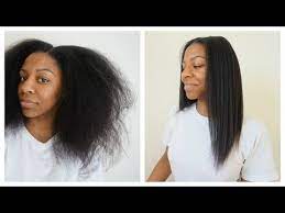 How To Get Natural Hair Bone Straight Natural Hair Styles Straight Hairstyles Natural Hair Styles Easy
