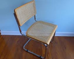 Vintage Cesca Side Chair Cane And Chrome Cantilever Dining Chair Marcel Breuer Style Mid Century Moder Living Dining Room Cantilever Dining Chair Dining Chairs