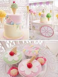 From the adorable ice cream themed sweets and treats to the darling invitation/stationery; Kara S Party Ideas Ice Cream Party Planning Ideas Supplies Idea Cake Decorations