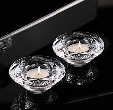 Waterford crystal lismore candle holders set of 2 crystal candlestick holders. Waterford Crystal Huntley Heritage Tealight Crystal Votives Pair Home Decor Home Kitchen