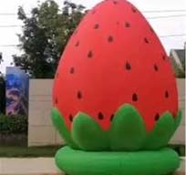 Inflatable Strawberry Advertising Balloon with Oxford Base Printing -  Customizable Fruit Model Toy, Shop Now!