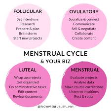 Menstrual Cycle Your Business Cycle Sync Your Business Money Freedom In 2020 Menstrual Cycle Phases Menstrual Cycle Fertility Tracker
