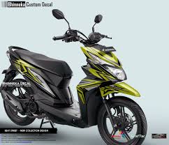 Beranda modifikasi modifiksi motor honda beat street 2020 modif supermoto, mantab! Decal Sticker Reguler Beat Street Desain Yellow Grafis 022 Bhinneka Custom Decal