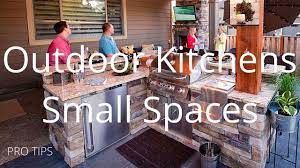 Perks to a covered outdoor kitchen is that you can add lighting, ceiling fans and even mist fans for those hot summer days. Outdoor Kitchens For Small Spaces Pro Tips Youtube