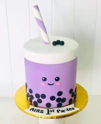 Boba 1st Par Tea Picoftheday Birthdaycake Sweets Cake Instacakes Fondant Icing Ph Cool Cake Designs Fruit Cake Design Cake Designs Birthday