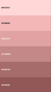 Rose Gold Color Palette Pink Rose Gold Color Palette Color Palette Design