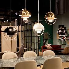 China Modern Dining Room Hanging Light With Adjustable Metal Shade In Black Brass Gold China Pendant Lighting Pendant Light