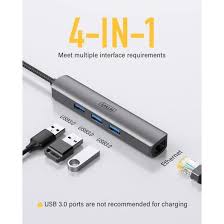 Adaptateur USB C vers Ethernet, Saillin Thunderbolt 3 Type-C 4 en 1  Multiport Hub avec RJ45 Gigabit et 3 ports USB 3.0, [271] - Cdiscount  Informatique