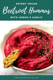 This Skinny Beetroot Hummus Is Packed With Flavour Lower Calorie But Creamy And Delicious And Perfectly Pink Vegan Ve Beetroot Hummus Recipe Food Beetroot
