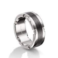 18k White Gold And Carbon 8 5mm Masculin Men S Wedding Band Custom Mens Wedding Rings Mens Band Mens Gold Wedding Band