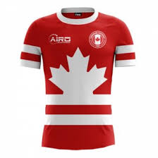 On the back, the jersey numbers have the canada soccer logo embedded. Canada Soccer Shirt