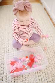 What's valentine's day without candy? Valentine S Day Sensory Sticky Wall Activity For Babies The Mama Notes