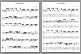 Auswahl für ein soloinstrument, ensemble oder chor. Free Guitar Sheet Music Joao Pernambuco Brasileirinho