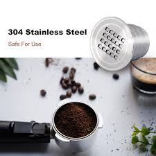 Nespresso kapseln sind aus aluminium gefertigt. Nachfullbare Kapsel Pod Leere Kaffee Filter Tasse Real De