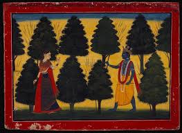 Radha Rejecting Krishna Lacma M 77 19 25 Hindu Art Indian Painting Indian Art