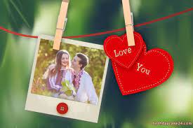 Online Love Photo Frames Romantic Polaroid Love Heart Photo Frames Will Be The Cohesion Keeping Memories Of Your Romantic Love Photos Heart Frame Love Cards