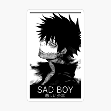 I keep watching animes where i'm like; Sad Boy Anime Greeting Card By Powerpufface Redbubble