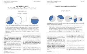 a pair of pie chart papers information is beautiful awards