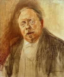 Portrait Study of Baron Alfred von Berger by Max Liebermann
