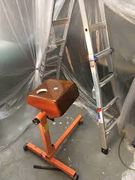 So first, for the exhaust, is it possible or wise to install the duct work for the air going outside the house into. Show Me Your Temporary Garage Paint Booths Grassroots Motorsports Forum