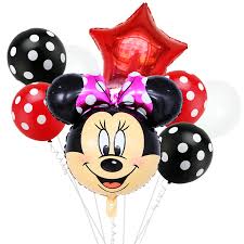 Here are some balloon ideas to help with your next party! Be Happy Mickey Mouse Minnie Mouse Birthday Party Supplies And Red Polka Dot Balloon Decorations Toys Games Party Supplies Tenerife Direct Com
