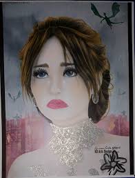 Expressions of a Lady Artist Douglas Johns Designer Deanna Harrison  Colorist Diane Cole Done with powdet foundation, colored pencils, metallic  pencils, and jelly roll glitter pens