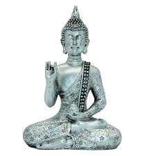 7 09hthai Buddha Meditating Peace Harmony Statue Silver Resin Home Decor Buddha Bs111 See This Great Product Note Amazon Affiliate Home Decor In 2019