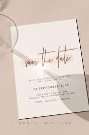 Save The Date Printable Wedding Invitation In Pink And Burgundy With Instant Download C012 Minimalist Wedding Invitations Printable Wedding Invitations Modern Wedding Invitations