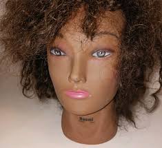 MANNEQUIN HEAD WITH HAIR USED