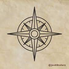 How To Draw A Simple Compass On Your Maps Mapeffects Josh Stolarz Simple Compass Compass Art Compass Drawing