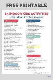 Fun food activities for kids. 65 Fun Indoor Activities For Kids With Free Printable To Do On A Rainy Day
