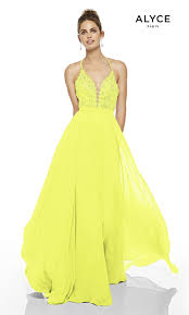 Silver sequin backless fitted gown with plunge neck & slit. Formal Dress 60637 Long Plunging Neckline Flowy Alyce Paris