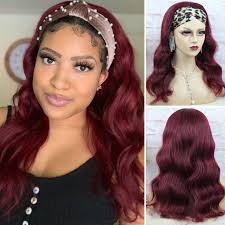 About 53% of these are human hair wigs, 17% are synthetic hair wigs, and 1% are human hair extension. 99j Human Hair Wig Headband Wigs For Black Women 10a Virgin Headband Half Wig Human Hair