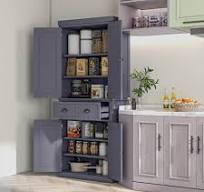 Amazon.com: HOMCOM 72" Traditional Kitchen Pantry Cabinet ...