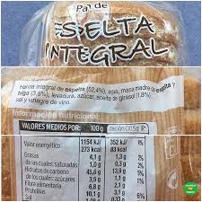Pan De Espelta Hacendado Supermercado Mercadona P V P 1 Euro A Pesar De Que Lleva Azucar Pan De Espelta Vinagre De Vino Nutricional