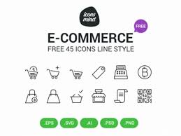 Free Download E Commerce Icons Psd Png Ai Eps Svg Free Icon Set Free Icons Ecommerce