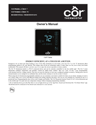 Bryant heating & cooling systems. Bryant Tstprh01 Cor 7 Thermostat Owner S Manual Manualzz