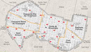 La antiga esquerra de l'eixample, no tan ostentosa, guarda otros atractivos, ya que es un barrio tranquilo y residencial, presidido en la gran vía por el edificio neorromántico de la universidad de barcelona, y que abraza entre sus calles comerciales el hospital clínic y la facultad de medicina.la nova esquerra de l'eixample, que se extiende entre la antigua fábrica de can batlló. Barcelona Eixample Everything You Should Know About Eixample