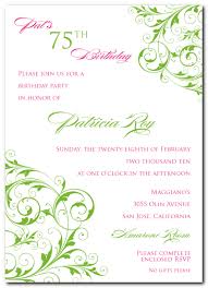 The pack offers a whole range of templates which use balloons as their main element. Invitation Template For 75th Birthday