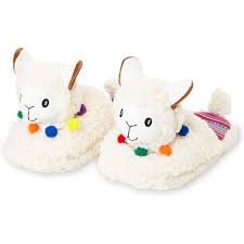 White lamb wool slippers house shoes next to fireplace. Fuzzy Fluffy Furry Faux Fur House Slippers White Llama Anti Slip Indoor Slip On Us 8 10 Women M Men S Walmart Com Walmart Com