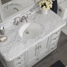 Click to add item tuscany® lucca 24w x 22d gray vanity and white cultured marble vanity top with. to the compare list. Allen Roth Wrightsville 48 In Light Gray Undermount Single Sink Bathroom Vanity With Natural Carrara Marble Top Lowes Com Single Sink Bathroom Vanity Bathroom Sink Vanity Bathroom Sink Tops
