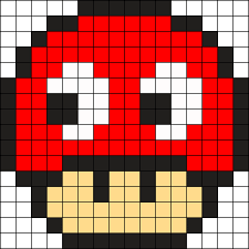 Kandi Patterns For Kandi Cuffs Characters Pony Bead Patterns Pixel Art Pixel Art Pattern Pixel Quilting