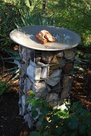 Cattle Panel Rocks Cattle Panels Bird Bath Rock Garden Landscaping