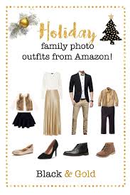 Black And Gold Dress Amazon Holiday Winter Family Photo Outfits From Amazon Familyphotooutfits Family Photo Outfits Winter Family Photos Family Picture Outfits