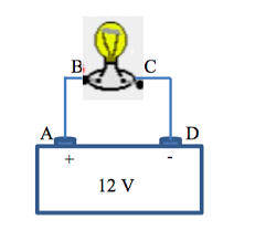 Solved The Diagram Below Shows A Light Bulb Connected To Chegg Com