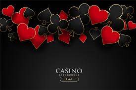 Casino playing card symbols black background | Free Vector