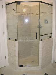 Frameless Quadrant Shower Enclosure Have More Elegant Look Than Fully Framed Doors And They C Corner Shower Enclosures Corner Shower Bathroom Shower Enclosures