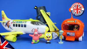 Spongebob Squarepants Plane Bikini Bottom Submarine Bus Playset Episod Spongebob Squarepants Videos Playset Simba Toys