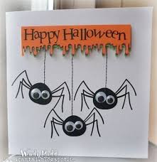 With the simple card supplies, you need some googly eyes to create the mummy effect. These Cost Free Printable Halloween Cards Are A Wonderful Manner In Which You Can Wish Frie Halloween Cards Handmade Happy Halloween Cards Halloween Cards Diy